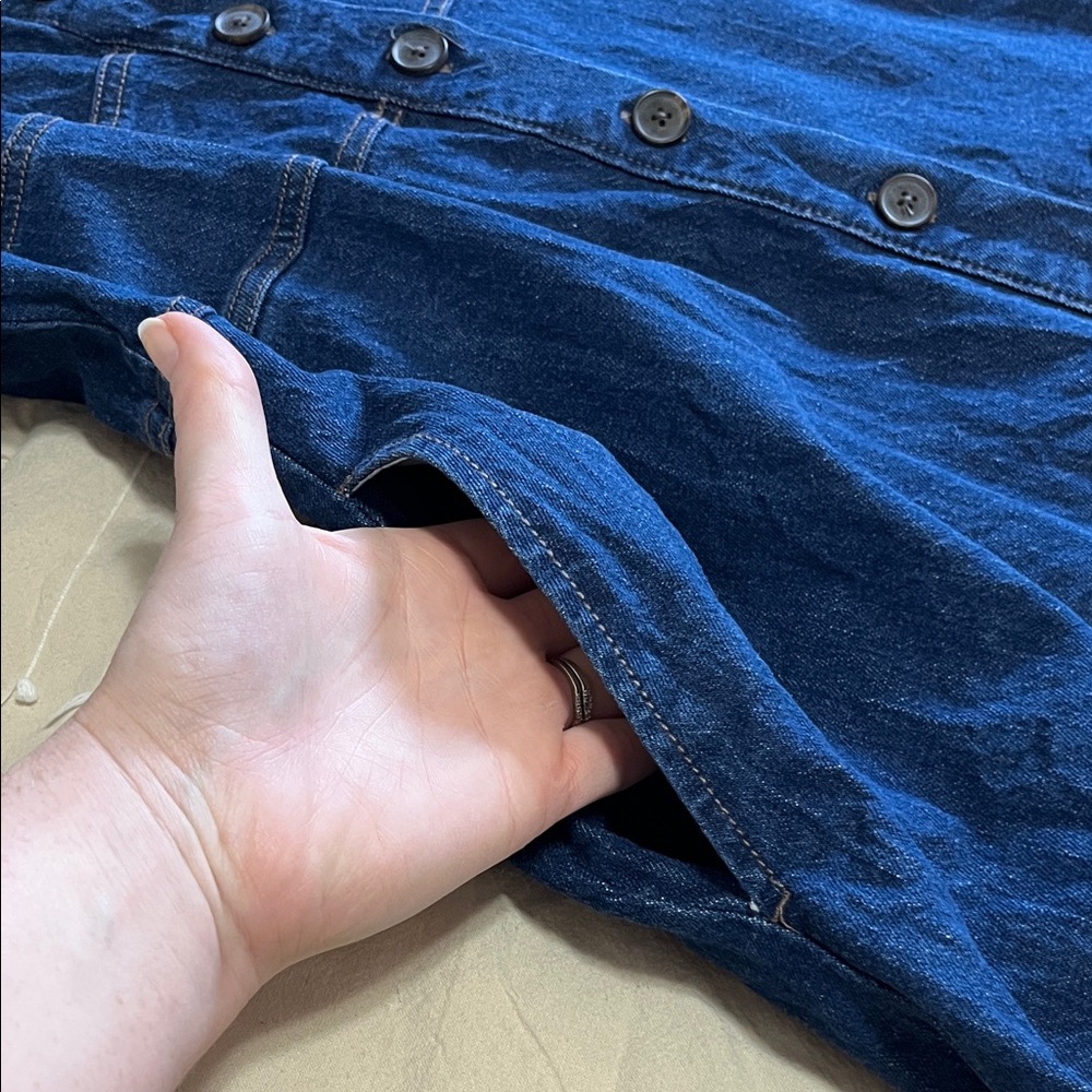 Universal Thread Blue Denim Midi Summer Dress - Picture 5 of 6